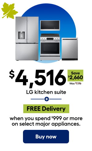 $4,516 LG kitchen suite plus FREE Delivery