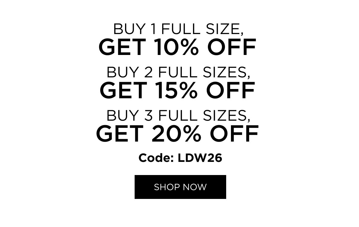 ENJOY UP TO 20% OFF