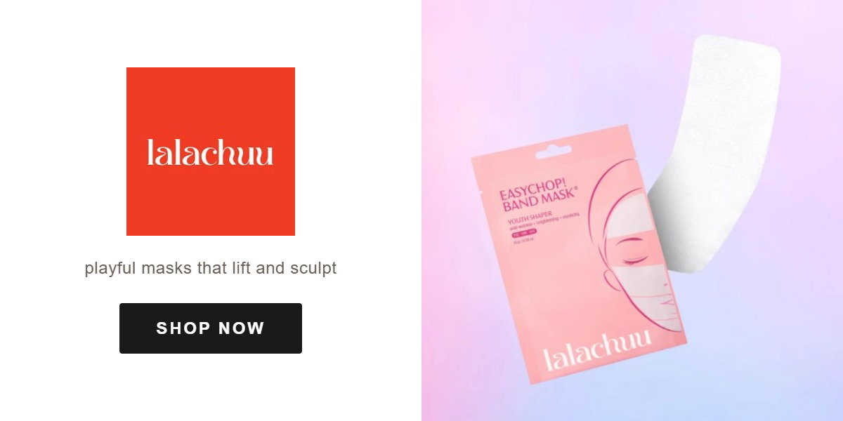 LALACHUU playful masks that lift and sculpt