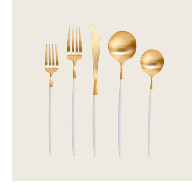 Cutipol Goa 5-Piece Flatware Set - White Gold