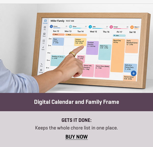 Digital Calendar and Family Frame