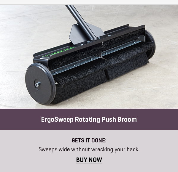 ErgoSweep Rotating Push Broom