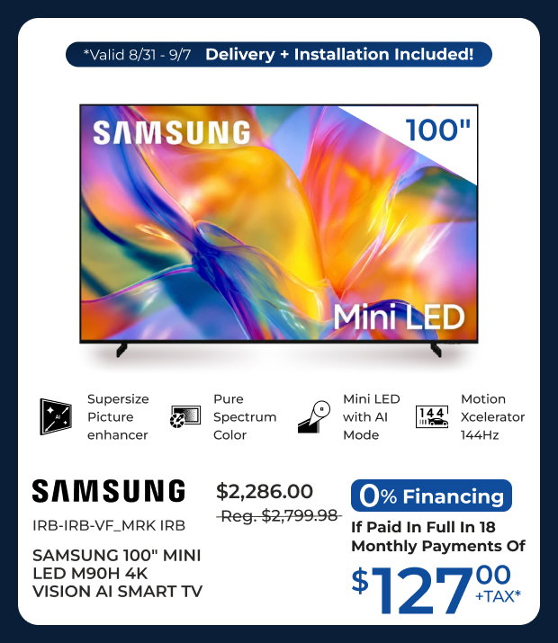 Samsung 100-inch Mini LED AI Smart TV