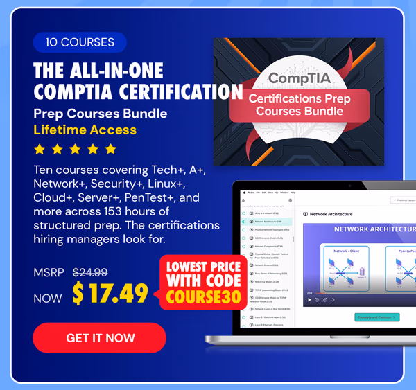 The All-in-One CompTIA Certification Prep Courses Bundle