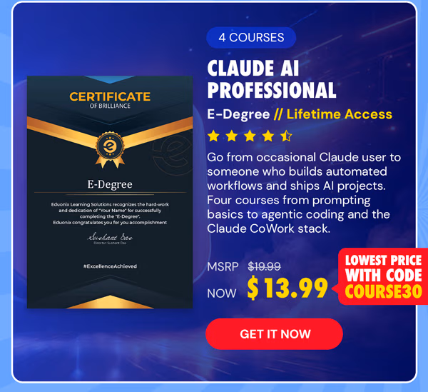Claude AI Professional E-Degree