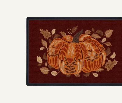 Harvest Pumpkin Doormat 