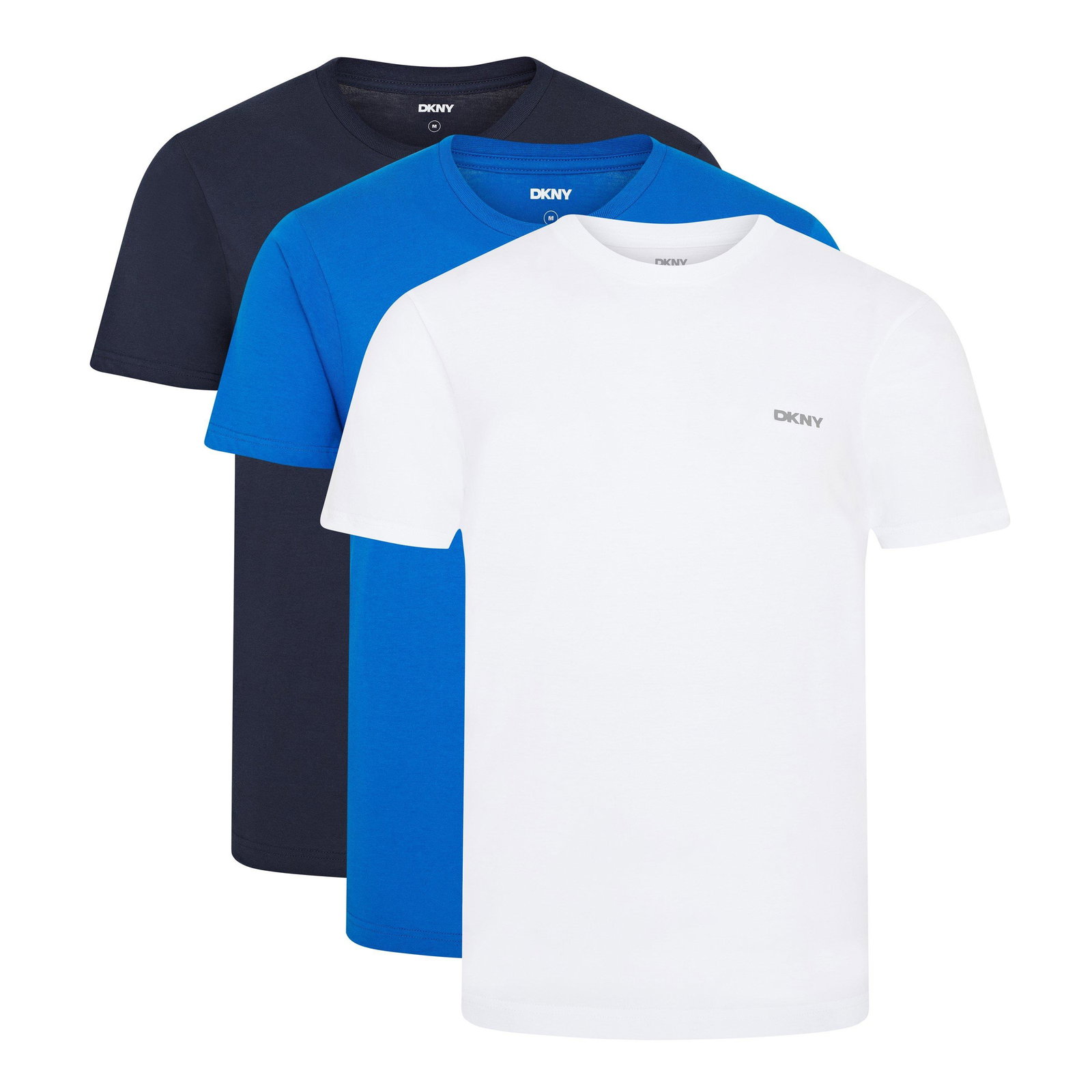 DKNY Mens 3 Pack Short Sleeve T-Shirts Giants