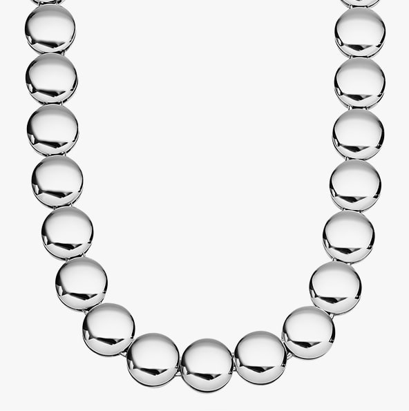 Sterling Silver Disc Necklace