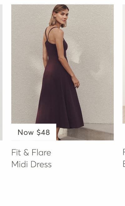 Fit & Flare Midi Dress