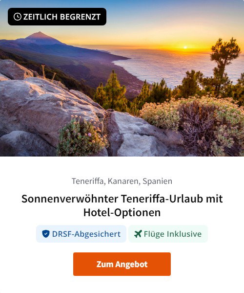 Sonnenverwöhnter Teneriffa-Urlaub mit Hotel-Optionen