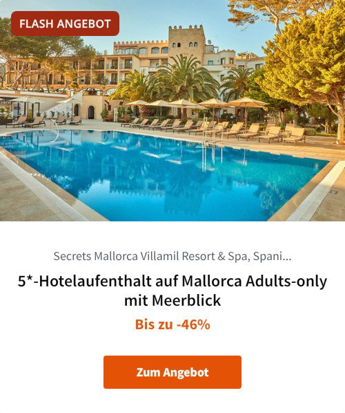 5*-Hotelaufenthalt auf Mallorca Adults-only mit Meerblick