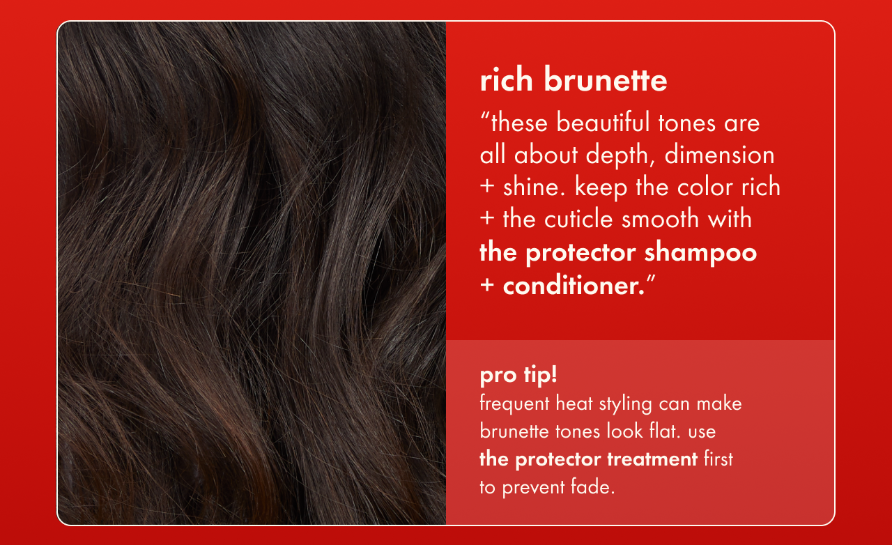 protect brunette hair 