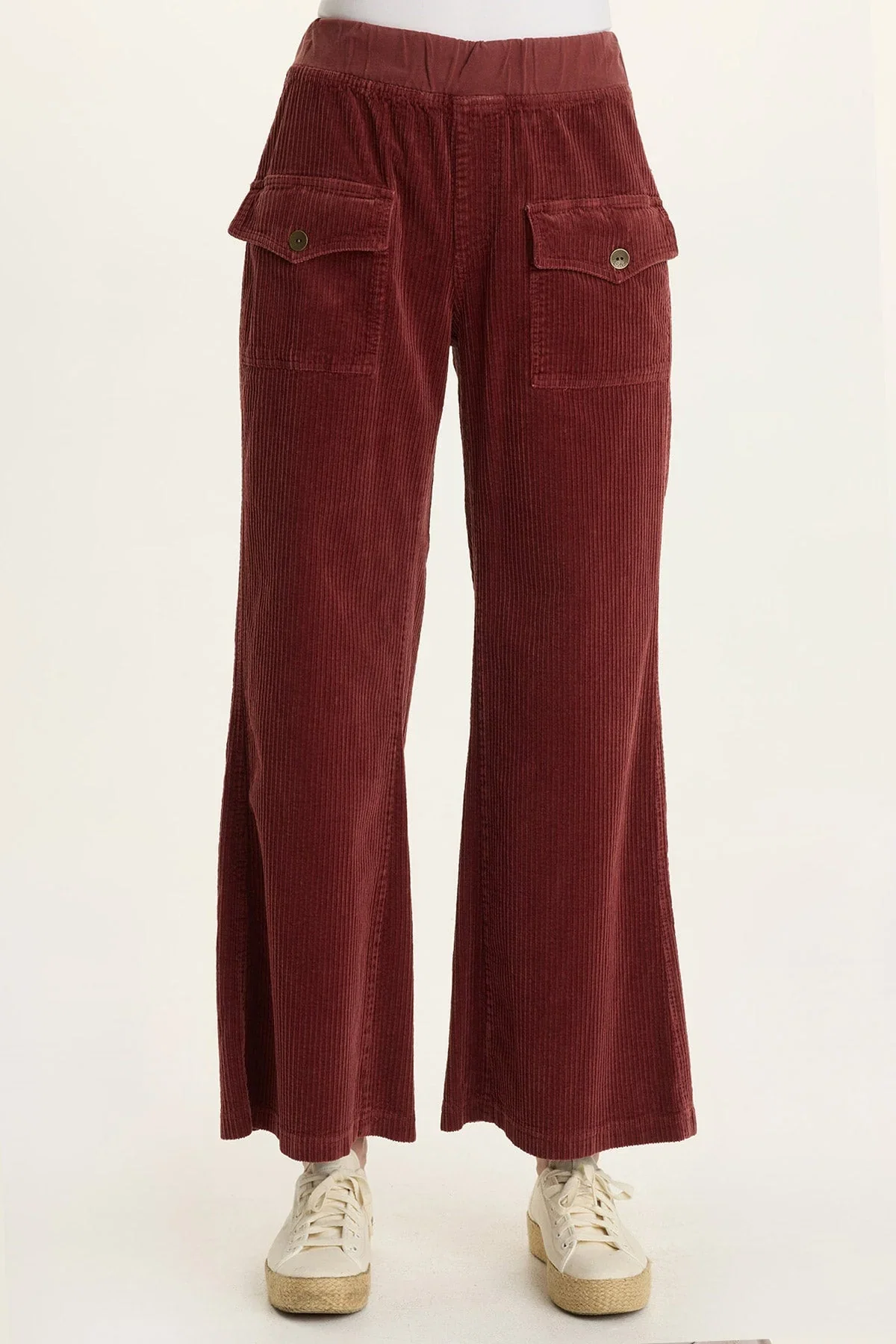 Image of Veera Wide-Leg Corduroy Pant