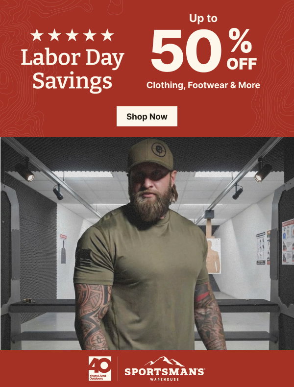Labor Day Savings End Soon! Up to 50% Off