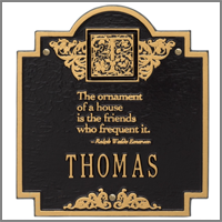 Emerson Monogram Plaque