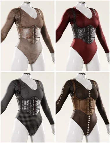 Fantasy Textures Addon for Leotard And Corset for Genesis 9