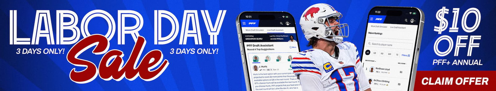 PFF+ Labor Day Sale
