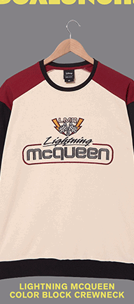 Lightning McQueen Color Block Crewneck