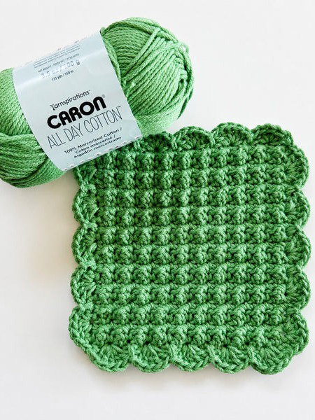 Caron Cotton Bloom Dishcloth