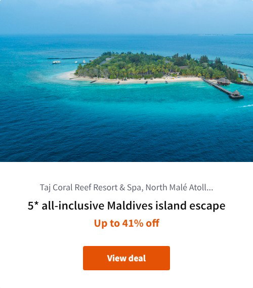 5* all-inclusive Maldives island escape