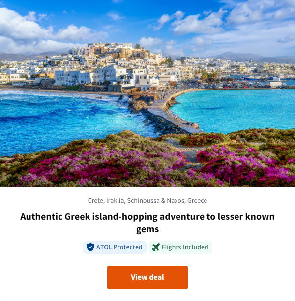 Authentic Greek island-hopping adventure to lesser known gems