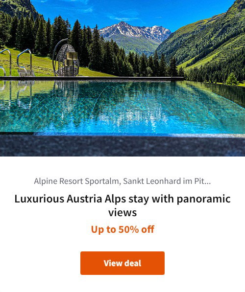 Luxurious Austria Alps stay with panoramic views