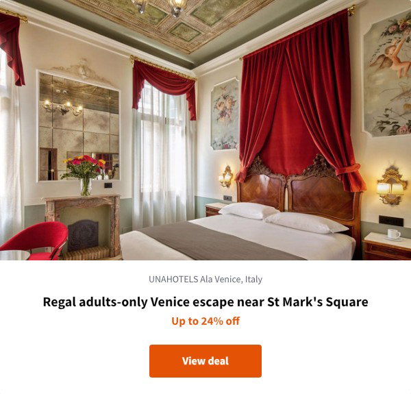 Regal adults-only Venice escape near St Mark's Square