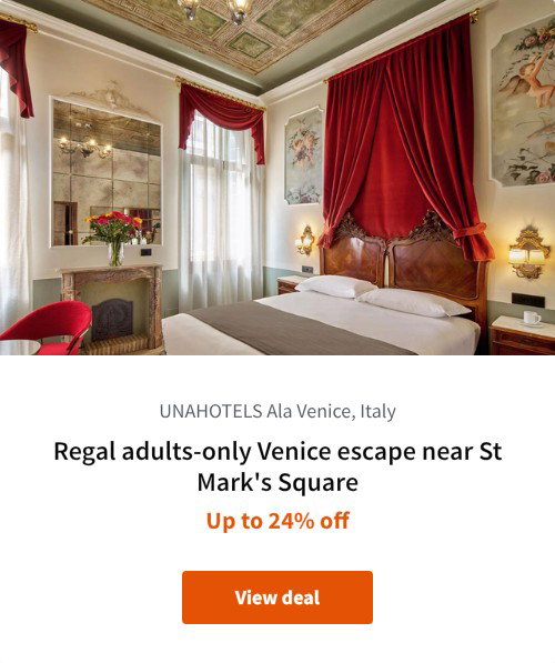 Regal adults-only Venice escape near St Mark's Square