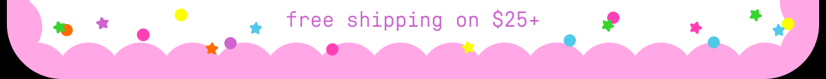free shipping on $25+