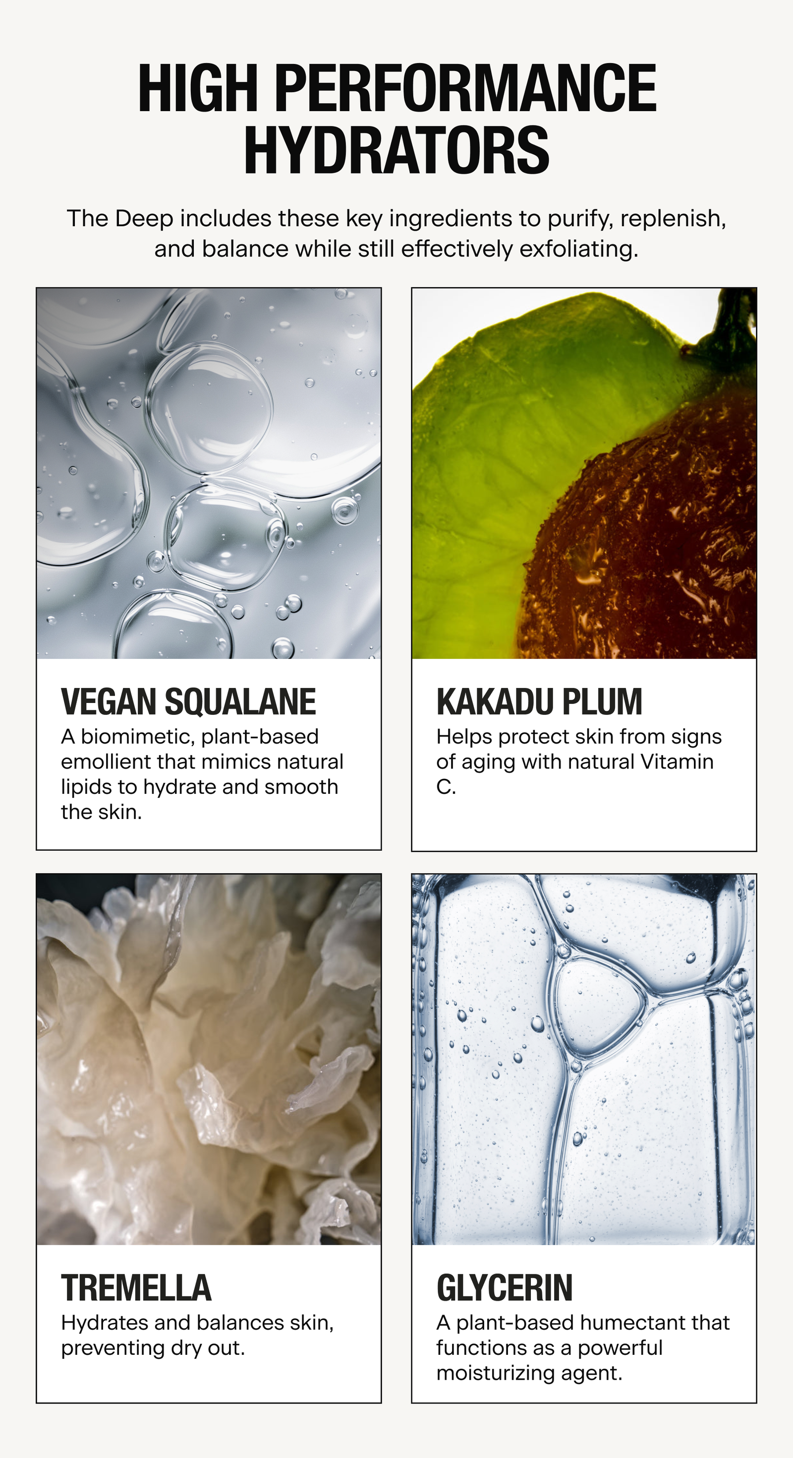 HIGH PERFORMANCE HYDRATORS