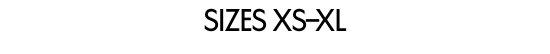 Sizes XS-XL
