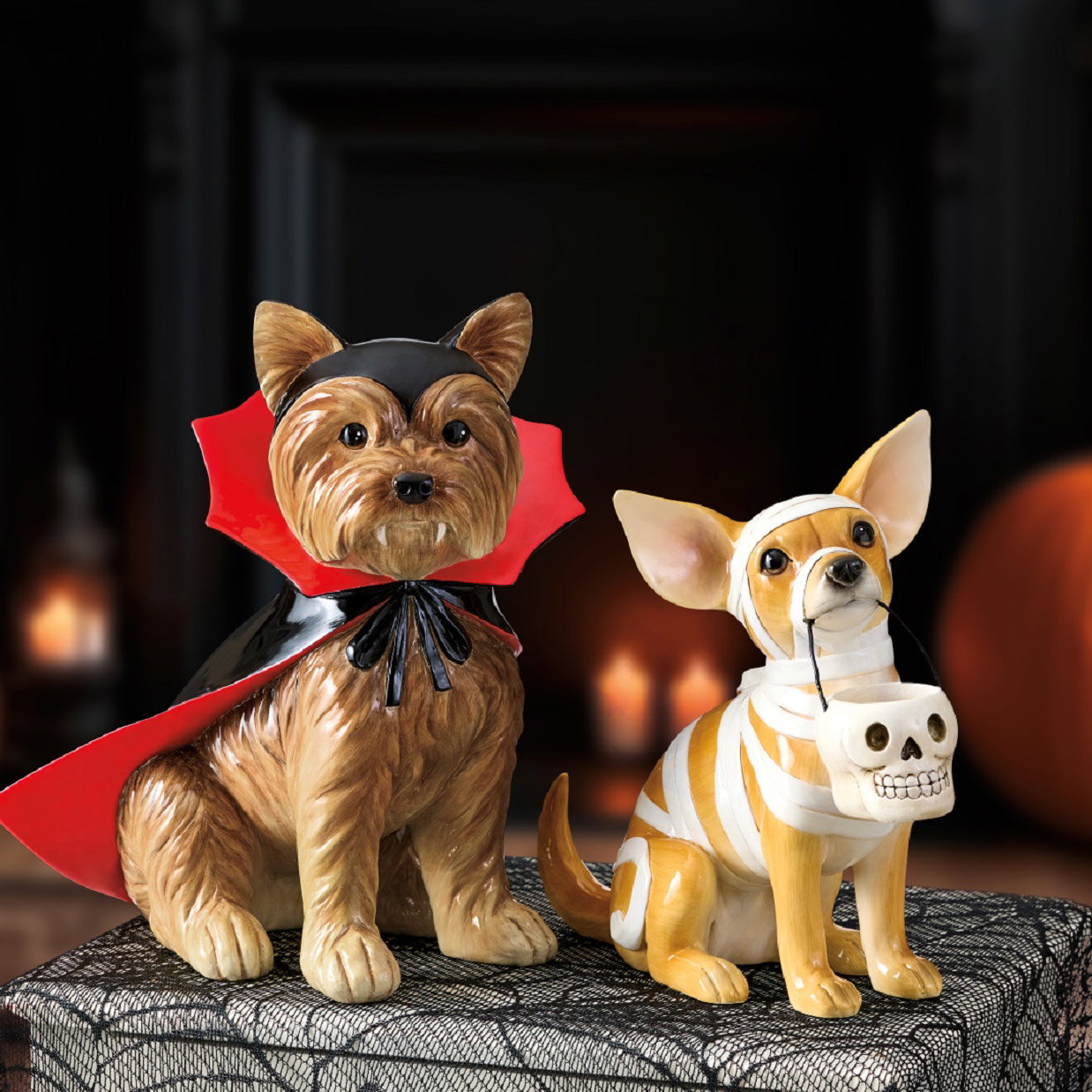 Halloween Tabletop Dogs, Set of 2
