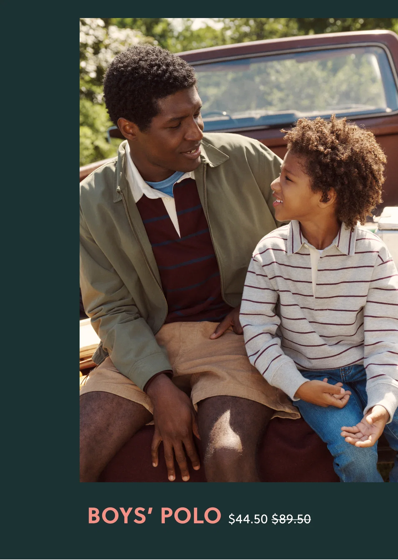 Boys' Polo - Now $44.50, Was $89.50.