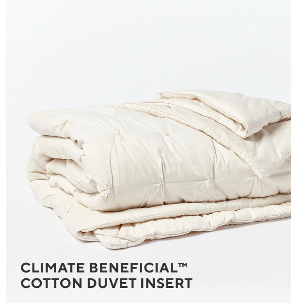 Climate Beneficial Cotton Duvet Insert