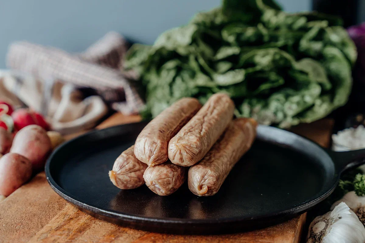 Image of Sugar Free Smoked Pork Bacon Bratwurst - 1.25 lb pkg