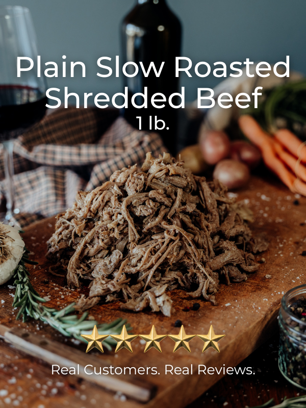 Plain Slow Roasted Shredded Beef