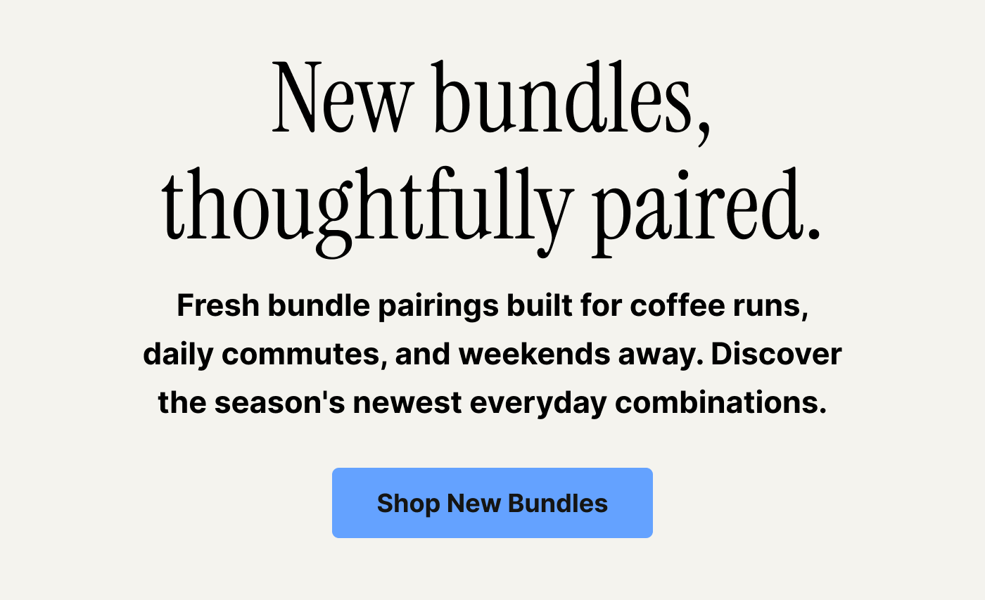 New bundles, thoughtfully paired
