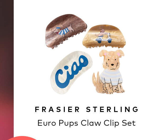 Shop the Frasier Sterling Euro Pups Claw Clip Set on Beautylish.com