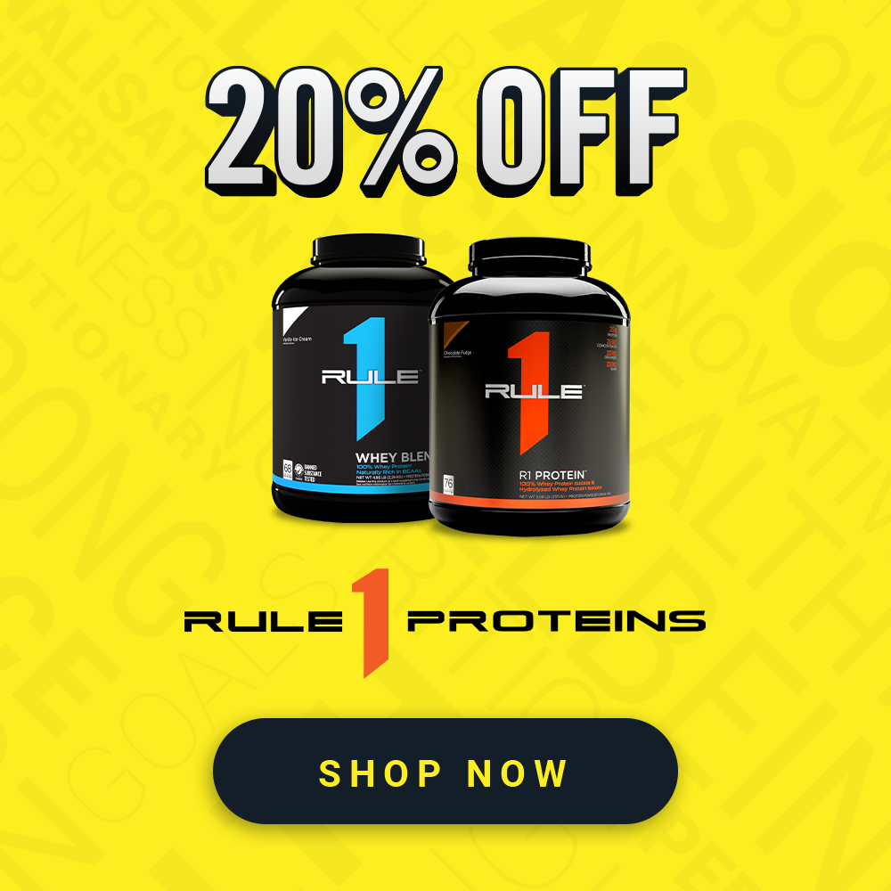 SAVE 20% ON RULE 1 PROTEINS