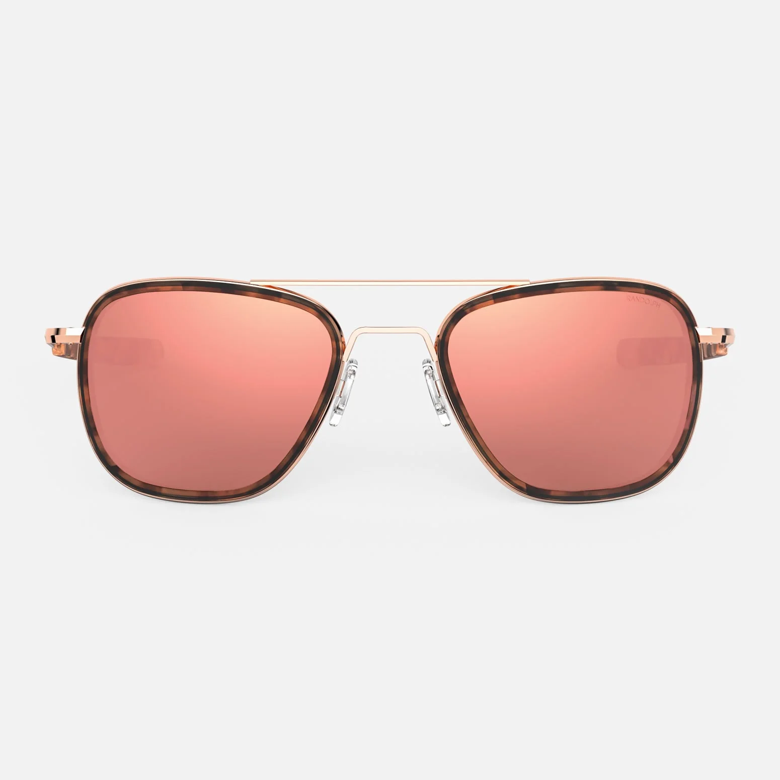 Image of Aviator Fusion - 22k Rose Gold & Rose Tortoise Inlay & Rose Gold