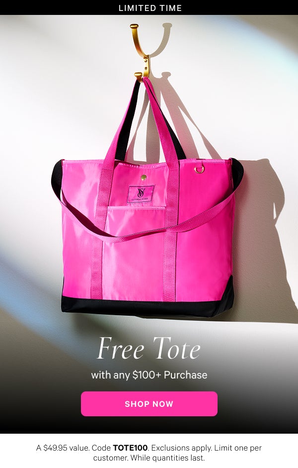 Limited Time   Free Canvas Tote   with any $100+ Purchase   A $49.95 value. Code TOTE100. Exclusions apply. While quantities last.   Shop Now > 