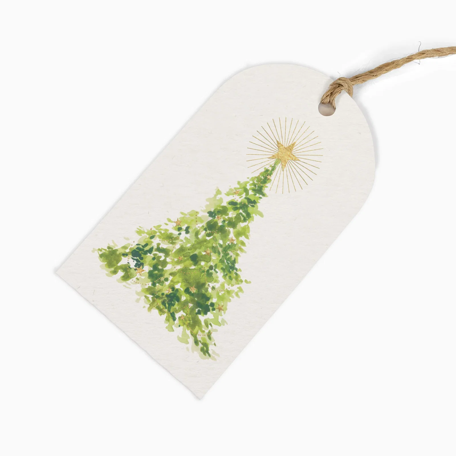 Image of ZWT38 - Golden Tree Christmas Gift Tags (6 pack)