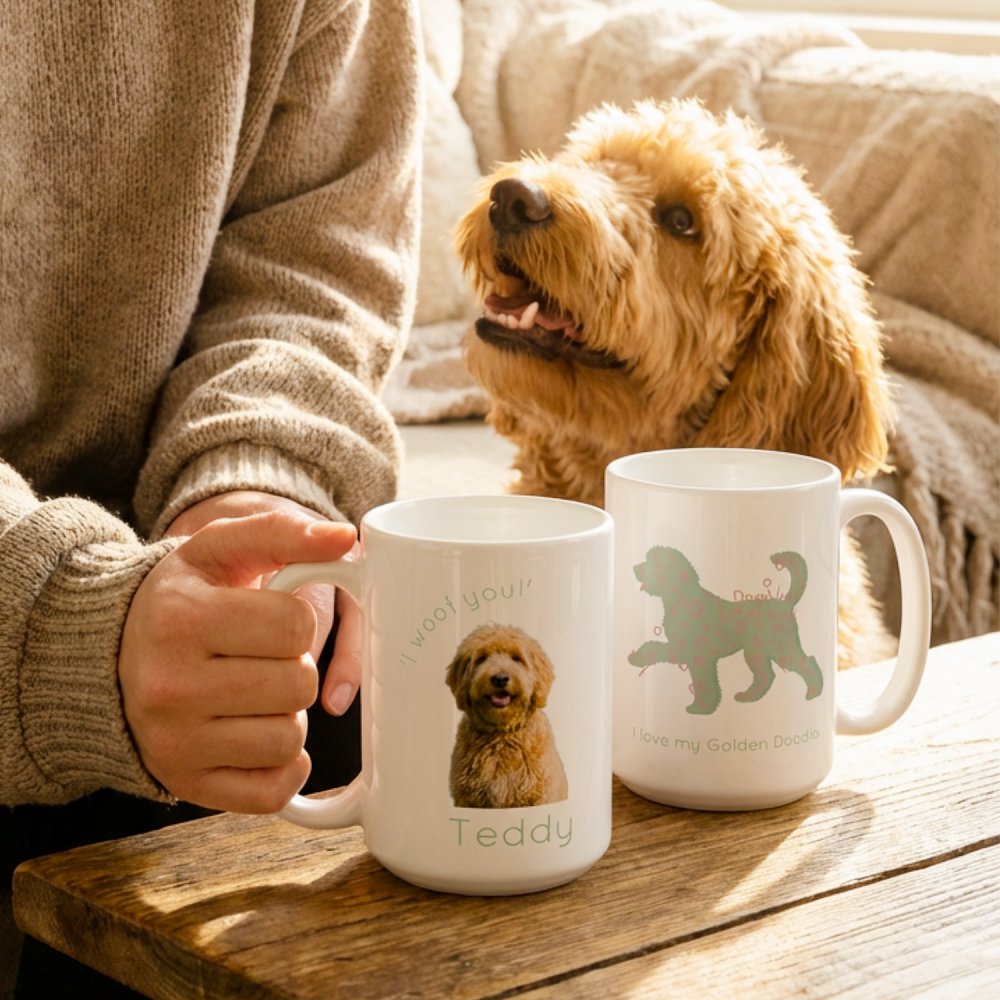 A dog mug