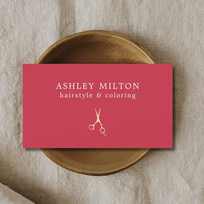 A business card