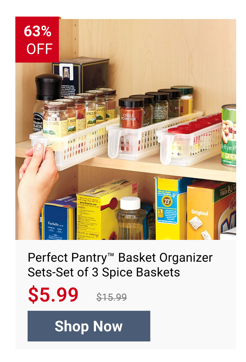 Perfect Pantry™ Basket Organizer Sets