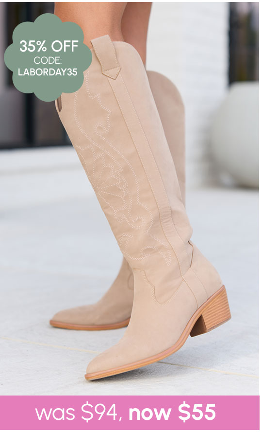 Shania Tan Cowboy Boots
