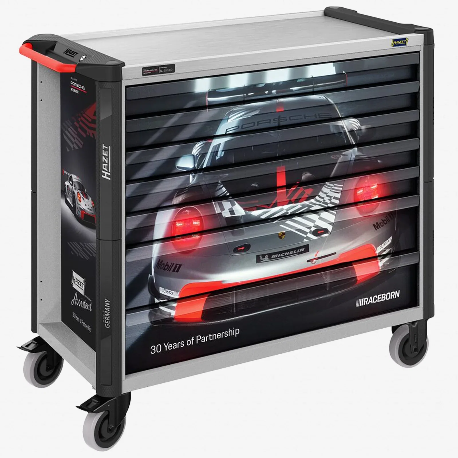 Image of Hazet 179NXXL-7/430PD Porsche Design Limited Edition Rolling Tool Cabinet with Tool Assortment, 430 Pieces