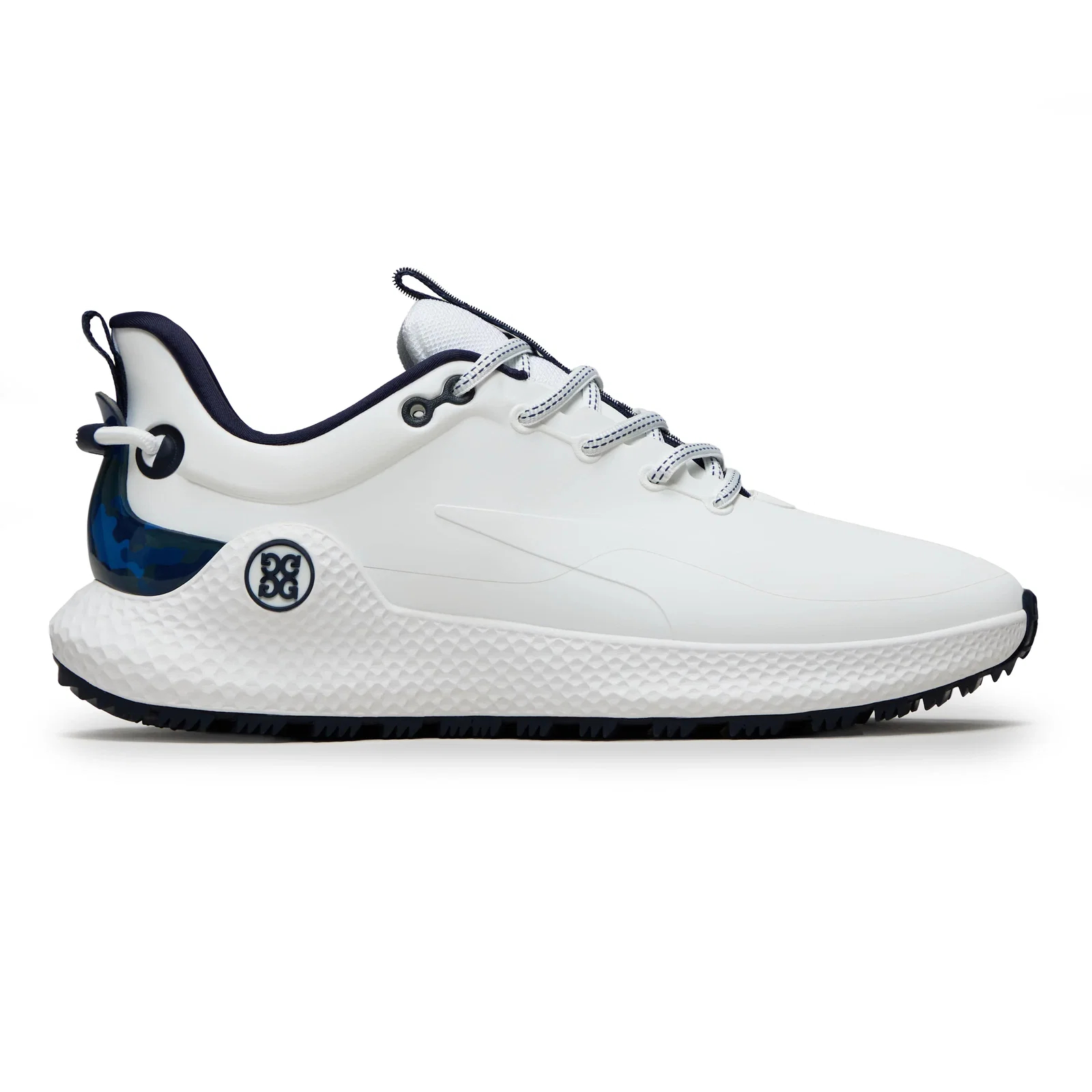 Image of G/Fore MG4+ O2 Camo Accent Wide Golf Shoes - Snow/Twilight