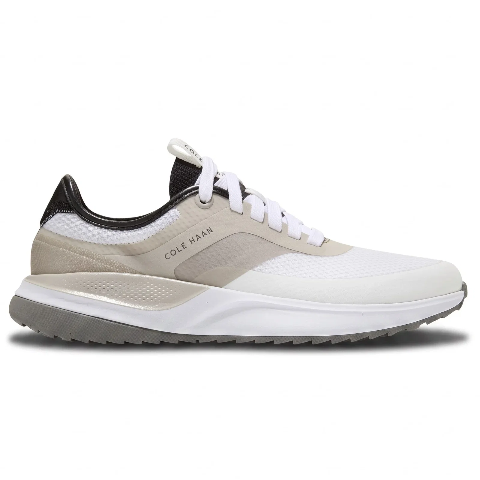 Image of Cole Haan GrandPrø All Day Wide Golf Shoes - White/Dove