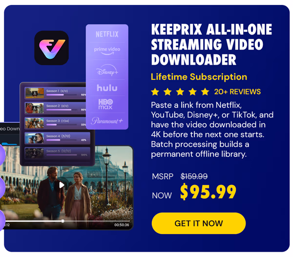 Keeprix All-in-One Streaming Video Downloader: Lifetime Subscription